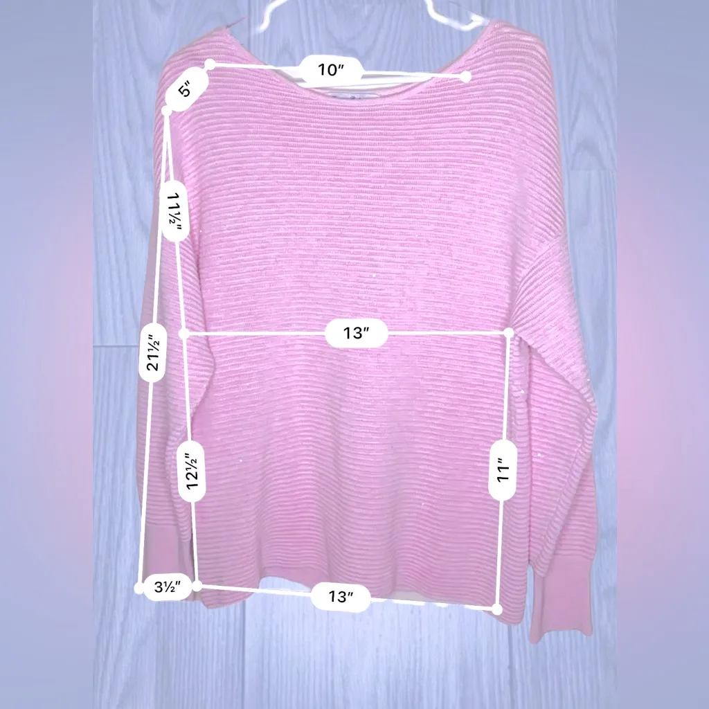 TOMMY BAHAMA Women’s Oversized Sparkly Knit Causal Sweater - Image 5