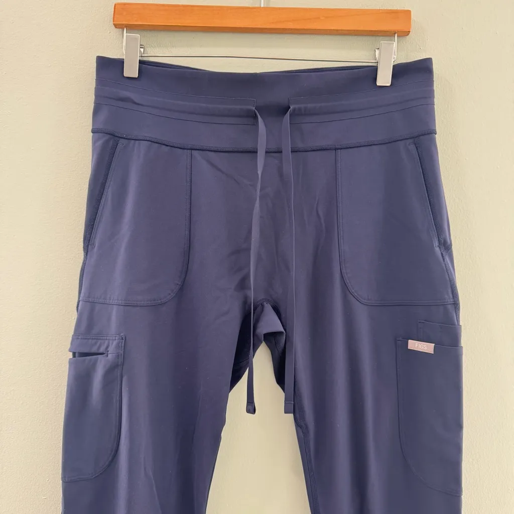 Figs Women's Skinny Leg Scrubs Navy Blue XL - Image 2