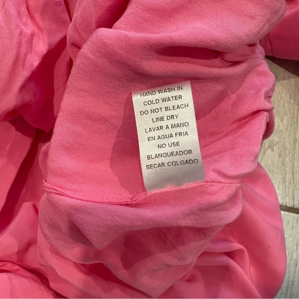 Entro High Waist Puff Sleeve Bubble Hem Dress, Sz S - Image 12