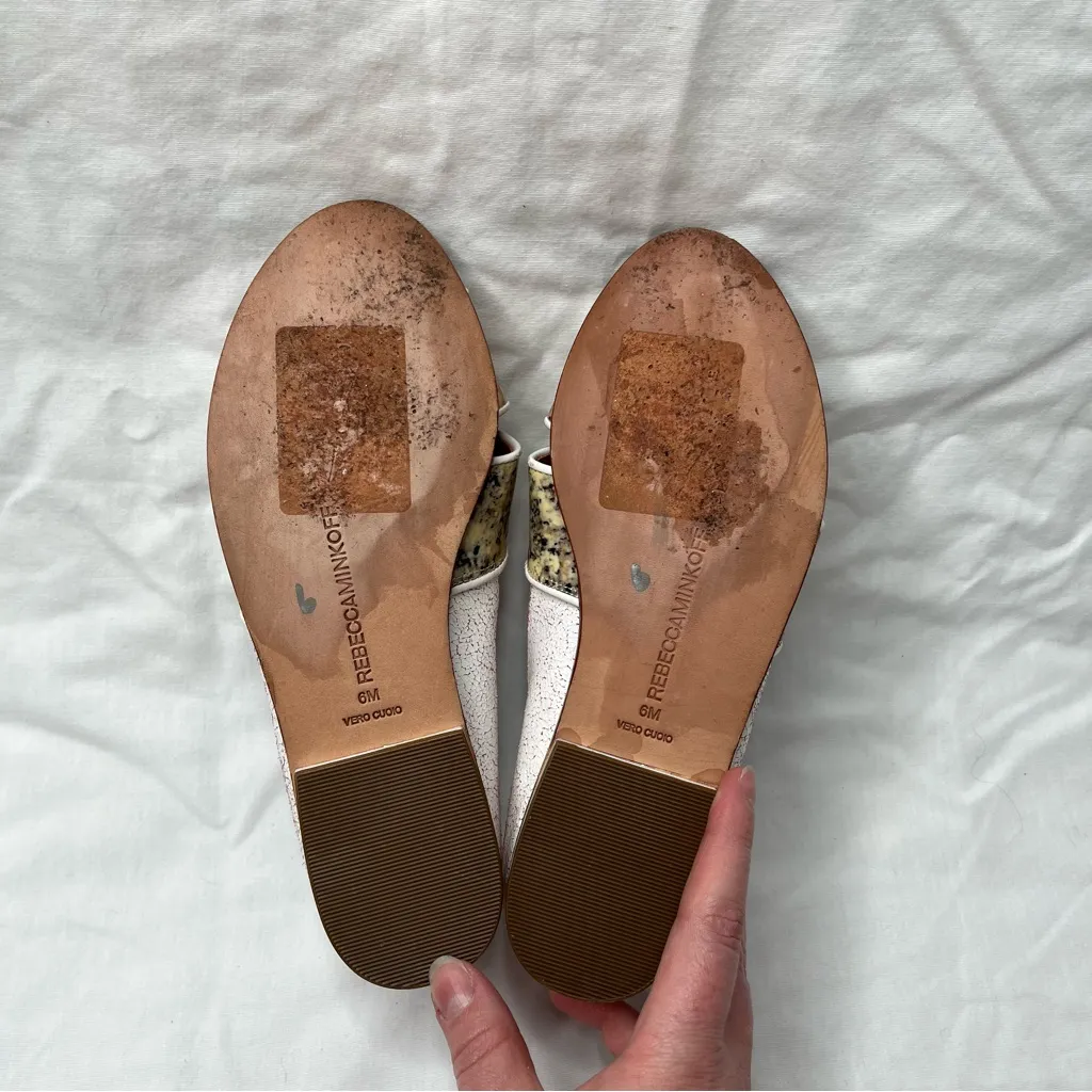 Rebecca Minkoff boho sadie multicolor two trap open toe flats size 6 M - Image 11