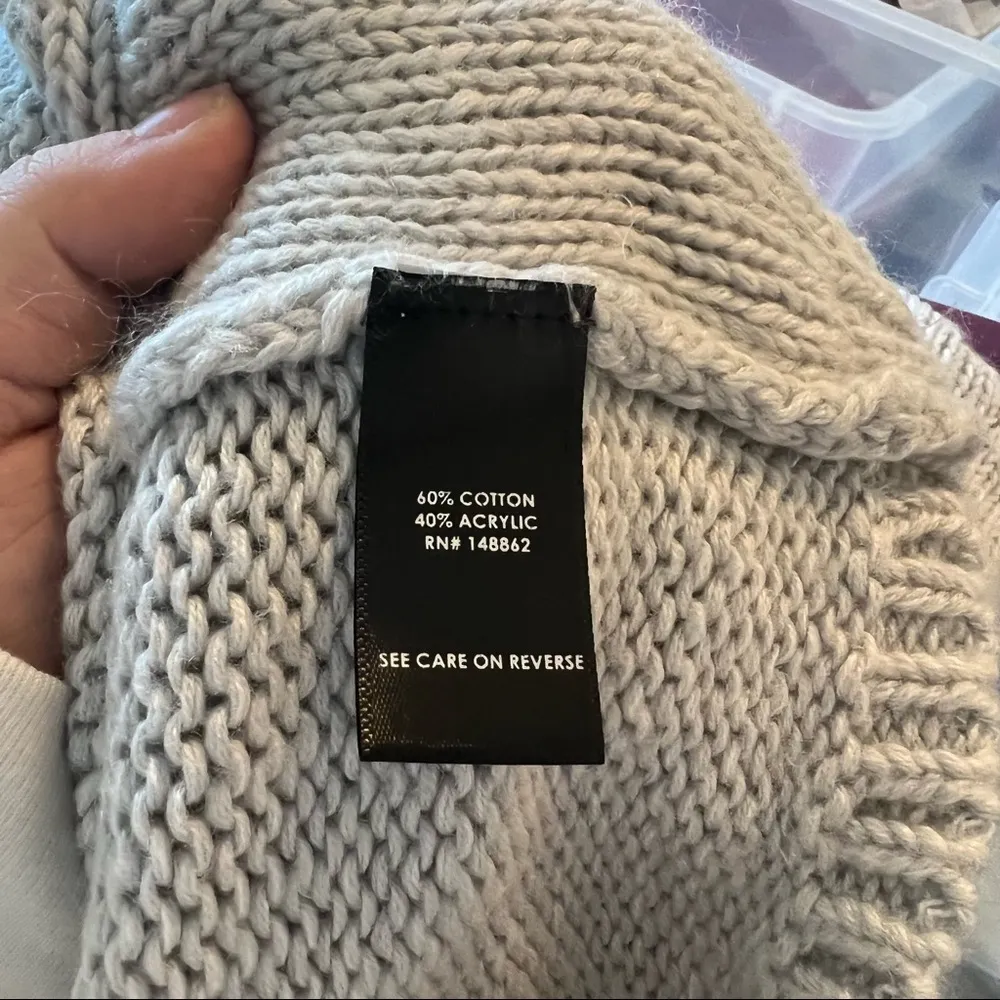 Torrid Cropped Cowl Neck Sweater Light Gray - Image 13