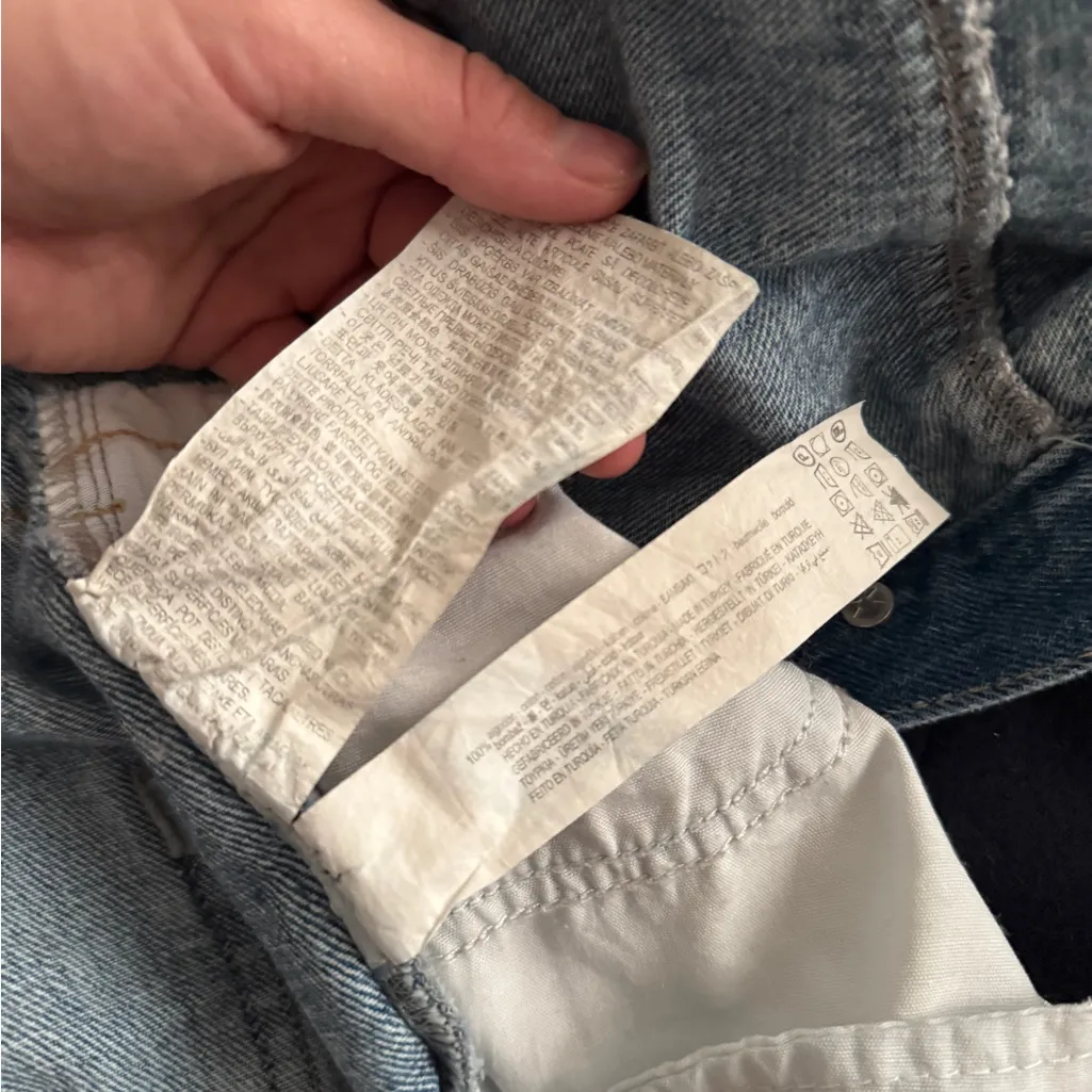 Zara denim jean short sleeve romper size small! - Image 7