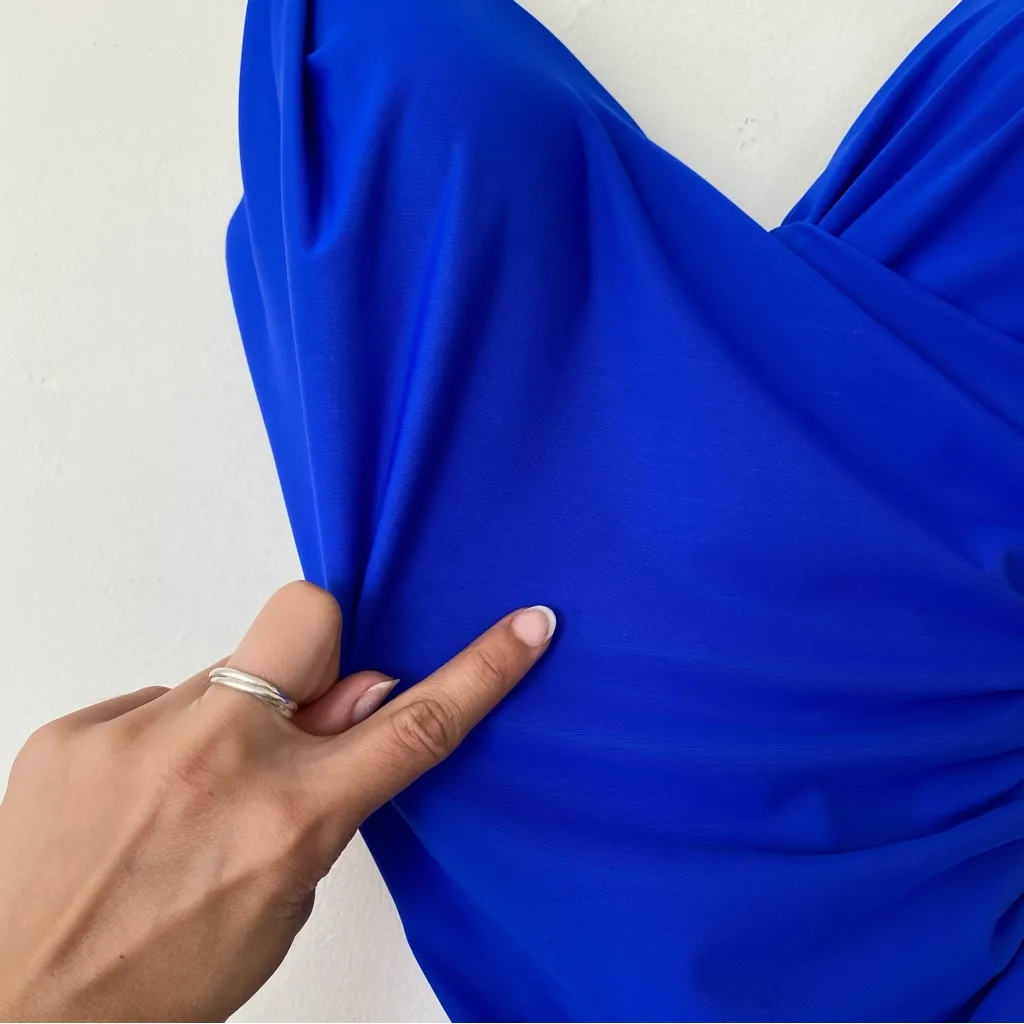 MIRACLESUIT NEW Razzle Dazzle Siren One-Piece Shaping Swimsuit Delphine Blue 8 - Image 8