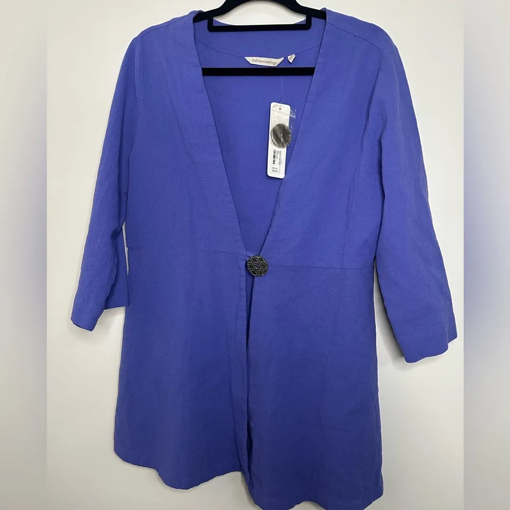 NWT Soft Surroundings Benedetta Gauze Jacket Medium - Image 3