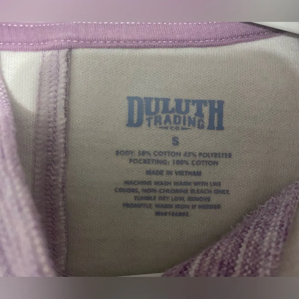 Women's Deux More Double Knit Pullover Tunic Mock Turtleneck Sweatshirt Purple - Image 5