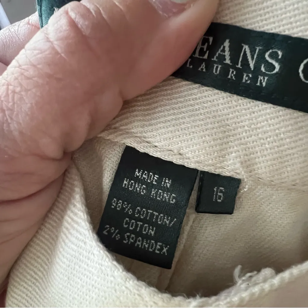 Vintage 90s Lauren Jeans Co RALPH LAUREN beaded Jeans Women’s SIZE 16‎ western - Image 10