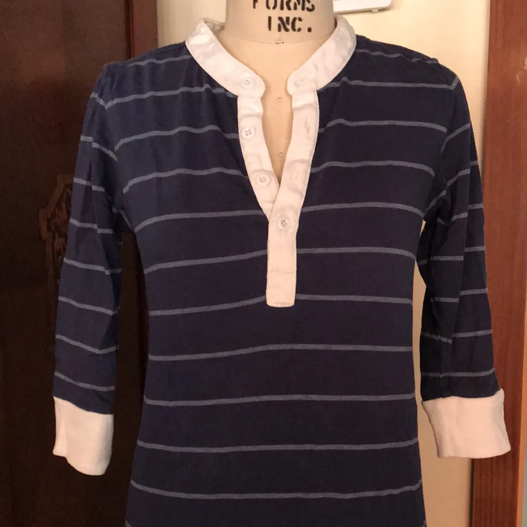 STEVEN ALAN Pullover Dress. Blue w/White Stripes. XS ☆ - Image 2