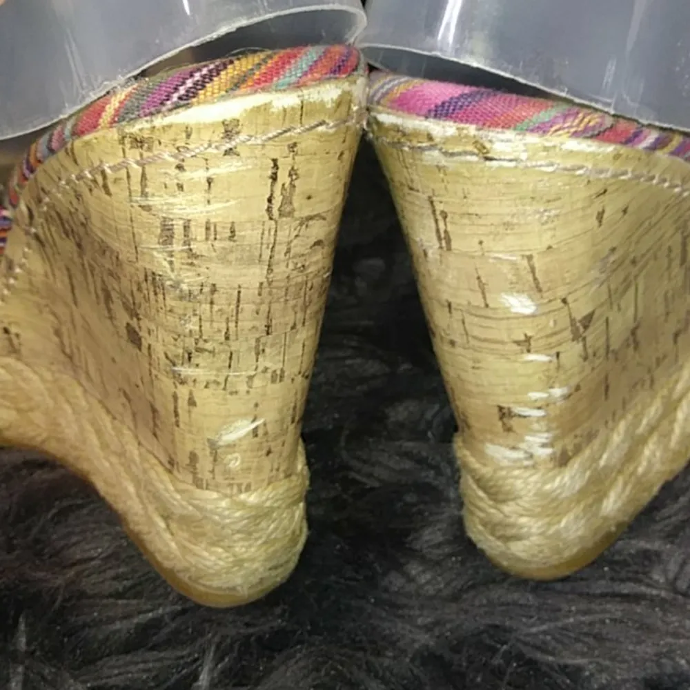 Montego Bay colorful Striped summer Wedges - Image 6