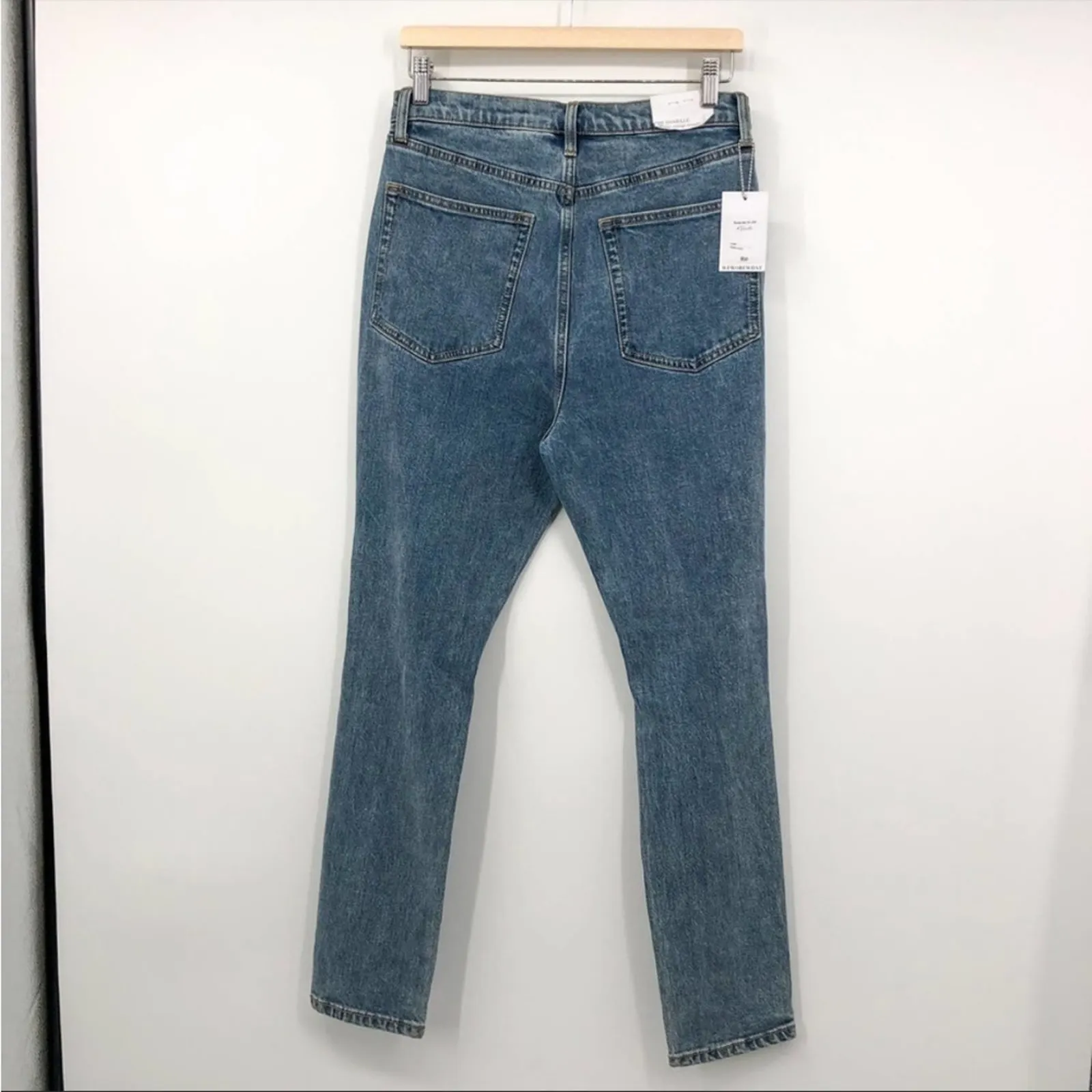 WeWoreWhat The Danielle Stretch Jeans Spring St Holes Size 30 Button Fly NEW - Image 2