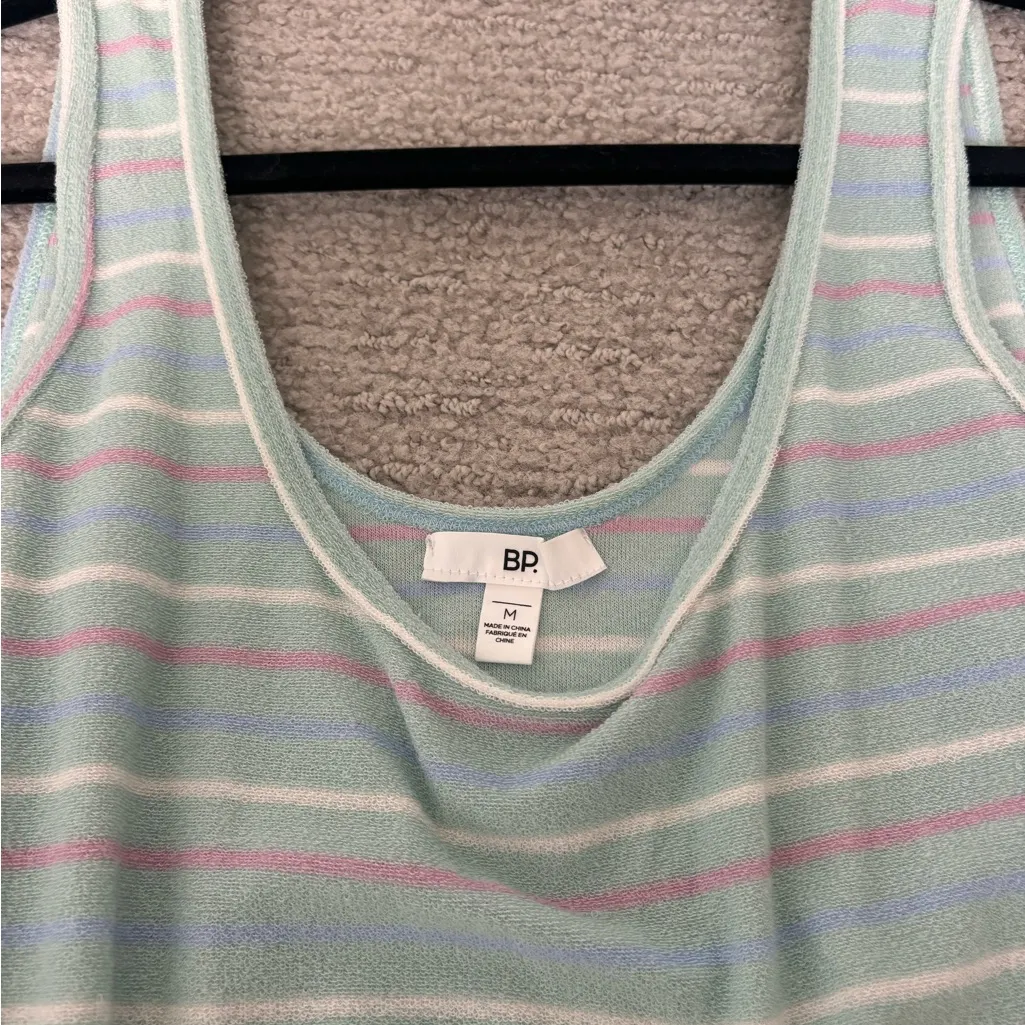 Striped Sleeveless Terry cloth Romper - Image 4