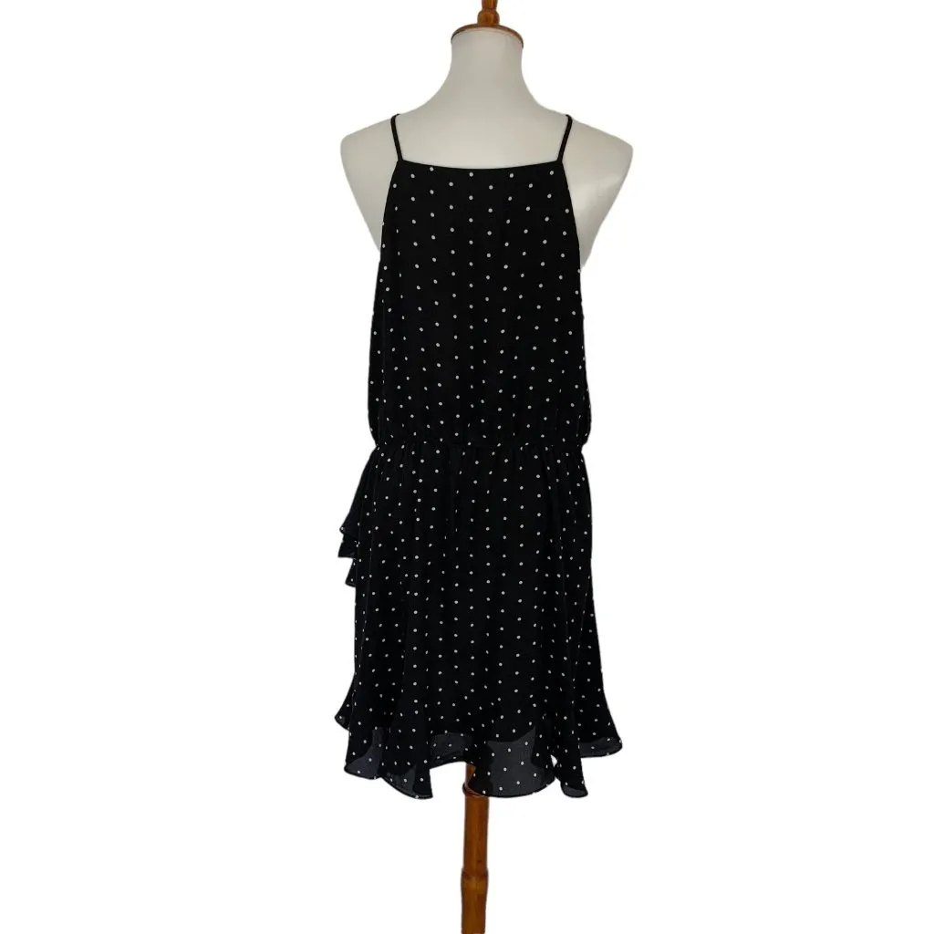 Abound Dress Large Black White Short Sleeve Mini Bodycon Retro Y2K Night Out - Image 5