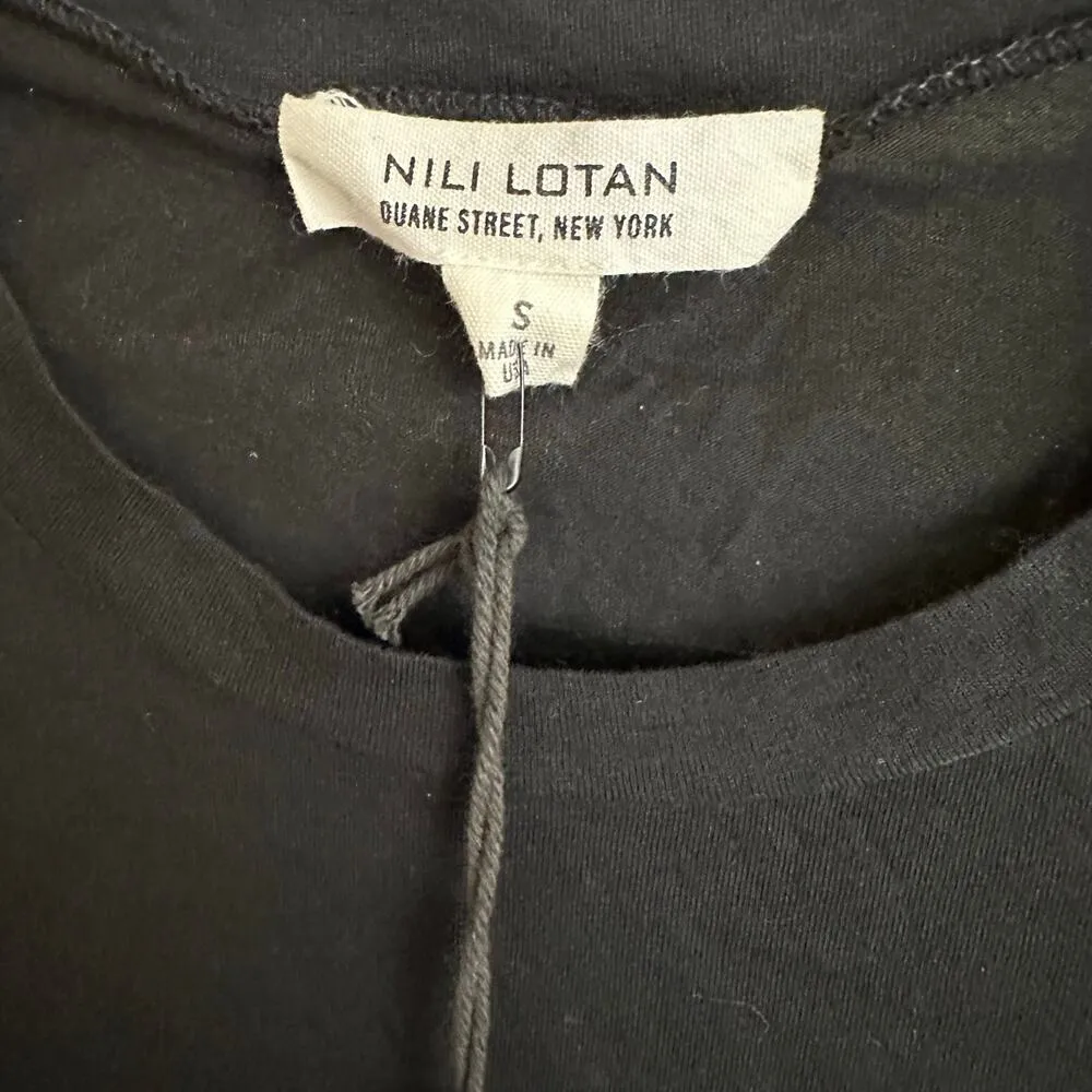 NWT Nili Lotan Muscle Tee Tank Women's Washed Black Size Small - Image 3