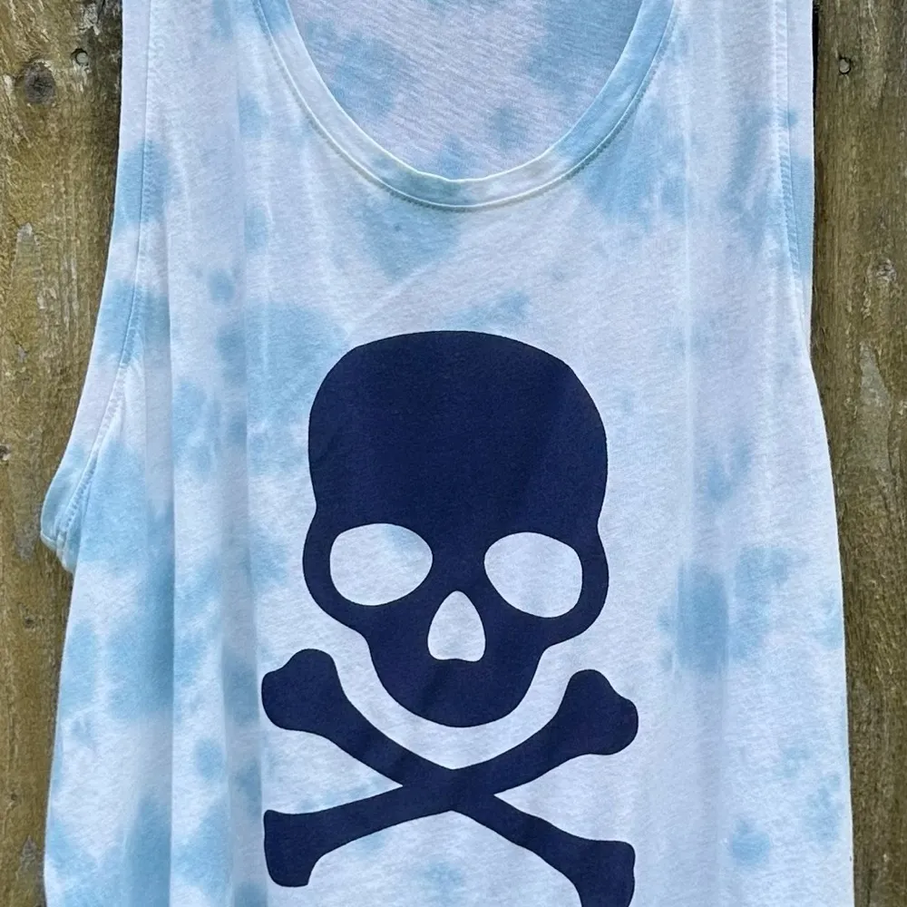 Soul Cycle x Sundry Tie Dye Skull Tank Top Sz S - Image 3