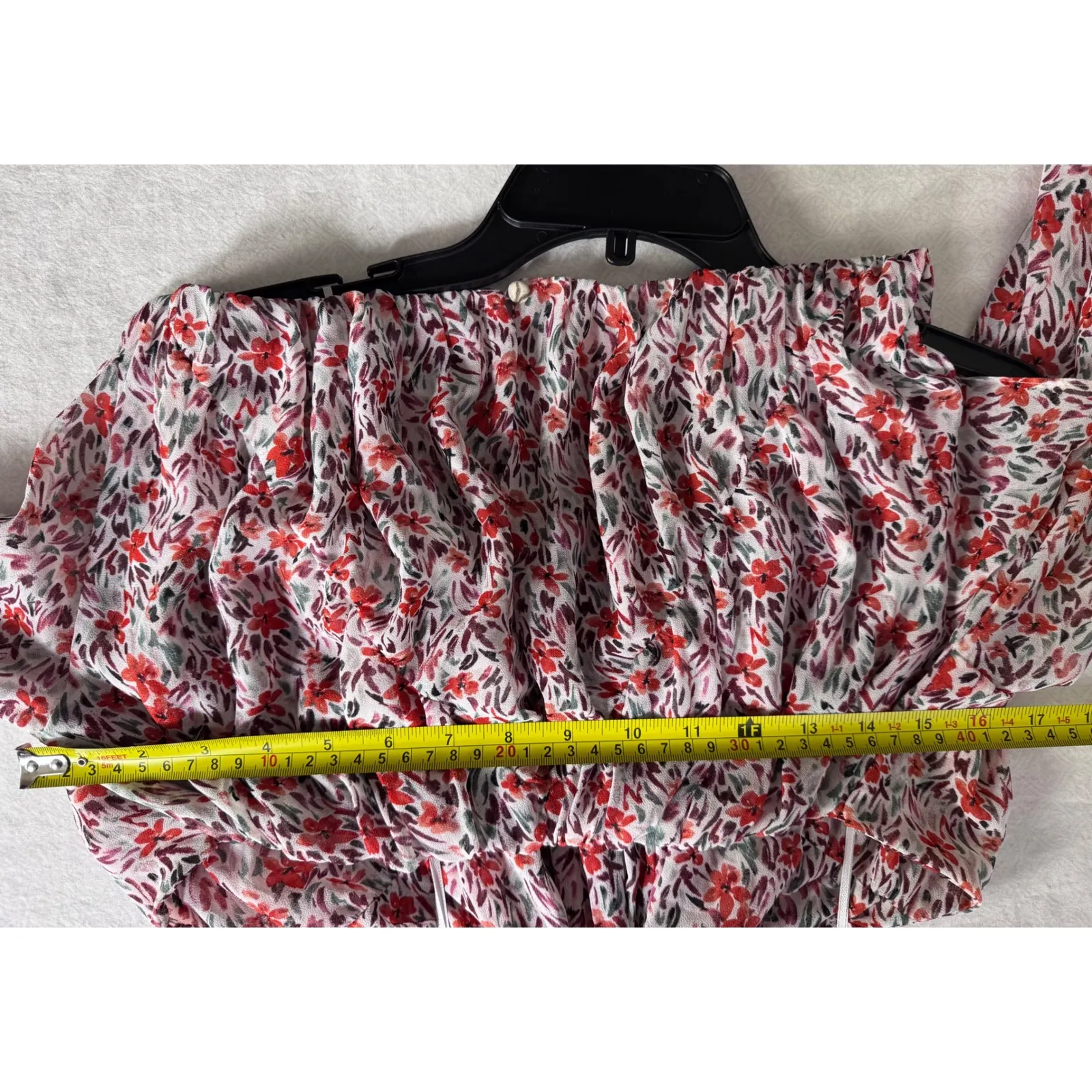 MISA Los Angeles Floral Print Cold Shoulder Cutout Maxi Dress XS‼️SAMPLE DRESS‼️ - Image 7