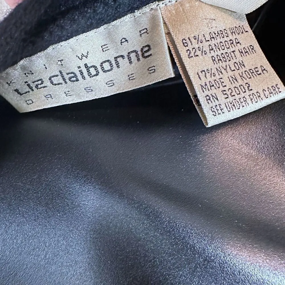 Vintage Liz Claiborne Angora Lambs Wool Cardigan Sweater Size 12 Petite - Image 3