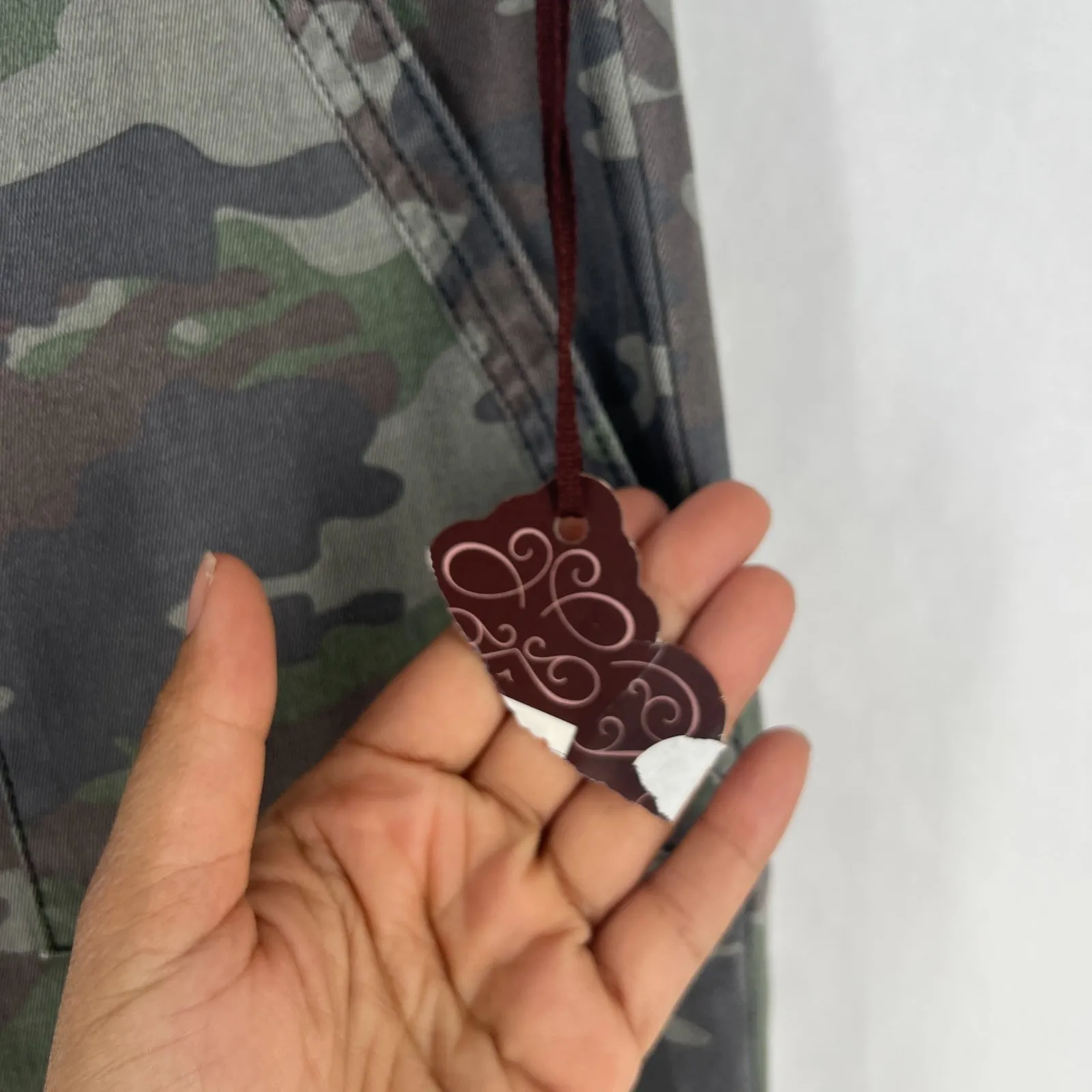 Knox Rose Skinny Pants Womens 10 Multicolor Stretch Camouflage High Rise Classic - Image 4