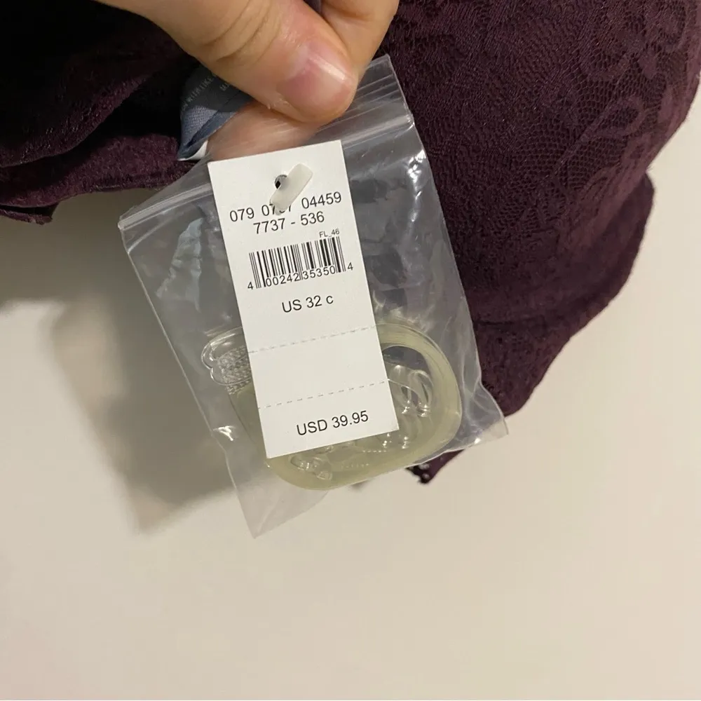 NWT Aerie The Audrey Maroon Balconnette Bra size 32C - Image 3