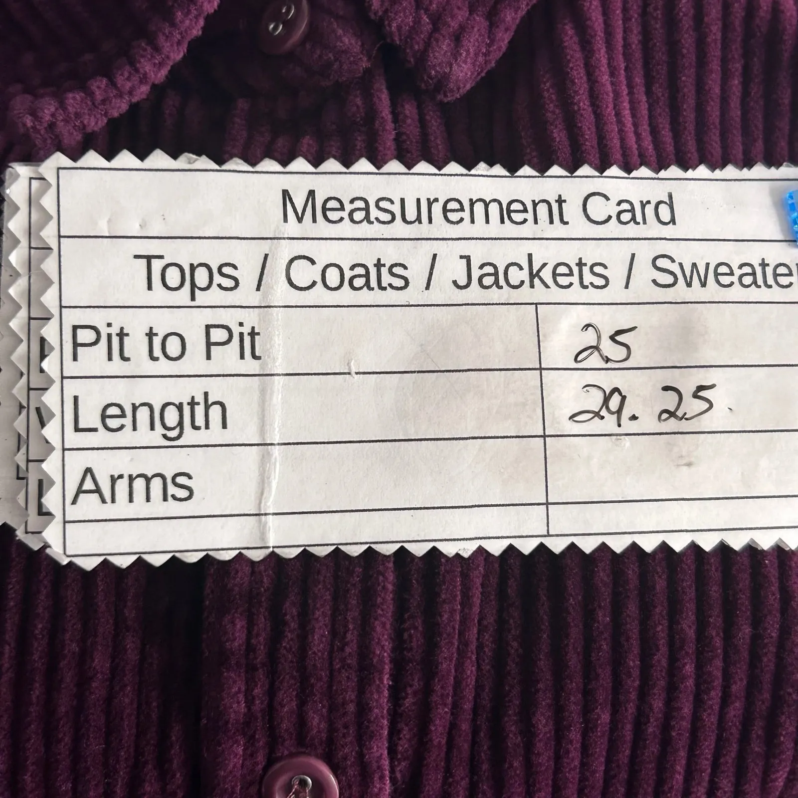 Roamans Corduroy Button Up Shirt Wine 22W Purple - Image 8