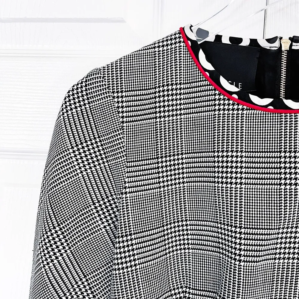 Carlisle Houndstooth Wool Blend Sheath Dress - Image 2