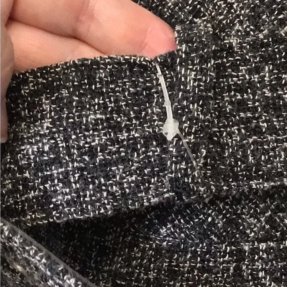 Brand New! Banana Republic Black & Gray Belted Tweed Power Dress Size 8 - Image 13