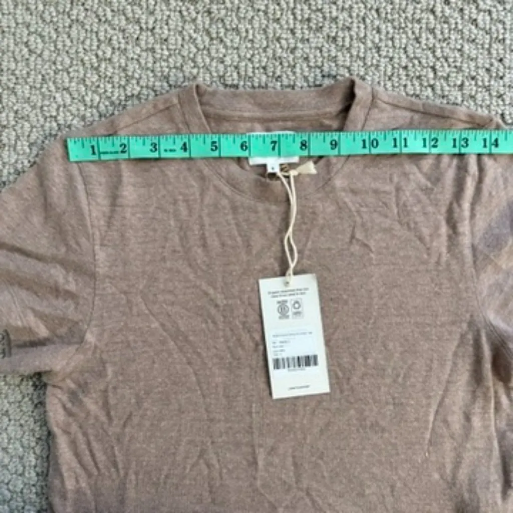MATE the Label Womens Regenerative Hemp Shrunken Tee S NWT - Image 2