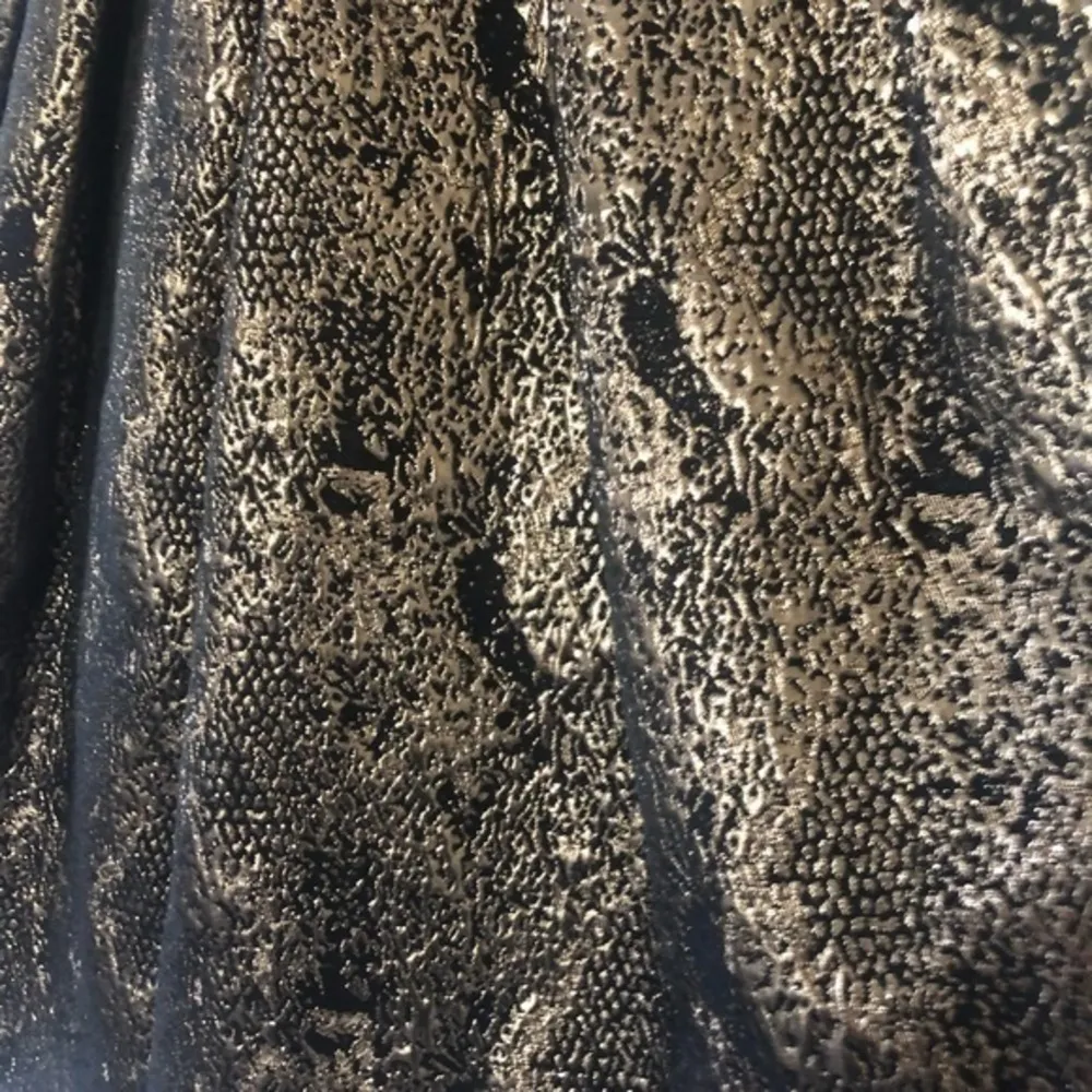 ROMEO & JULIET COUTURE ROMANTIC GOTH GOLD BLACK METALLIC LINED DRESS XS - Image 9