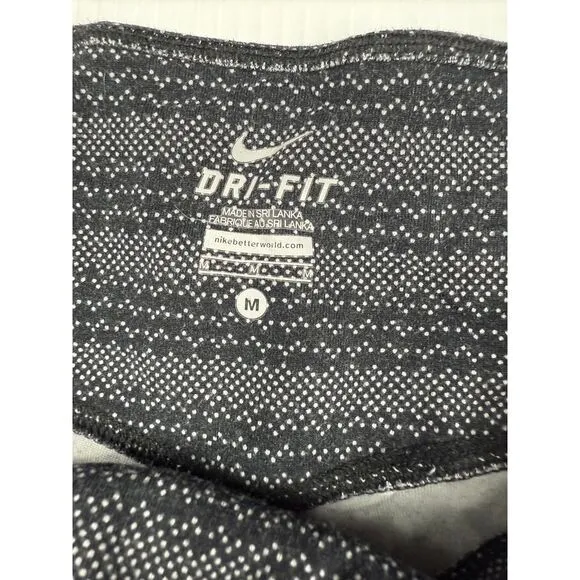 Nike Dri-FIT Geometric Pattern Capri‎ Workout Leggings Athletic Pants Medium - Image 3