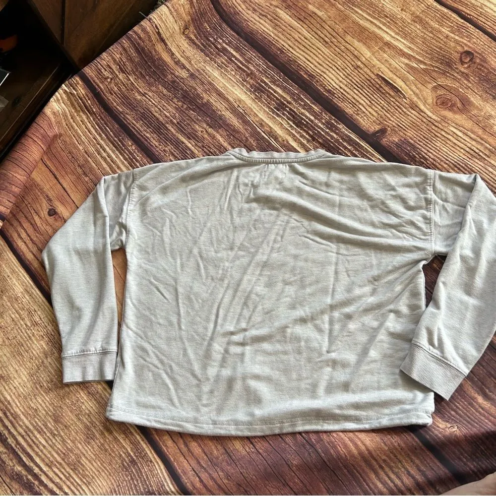 Women’s Thread & Supply Cropped Grey Shirt Size S Gray - Image 6