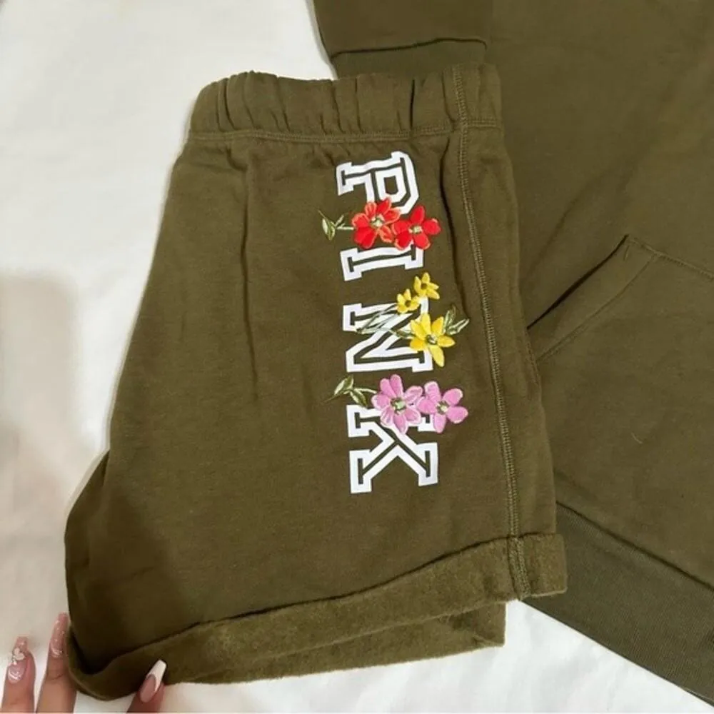 PINK Victoria secret hoodie and short set - Image 3