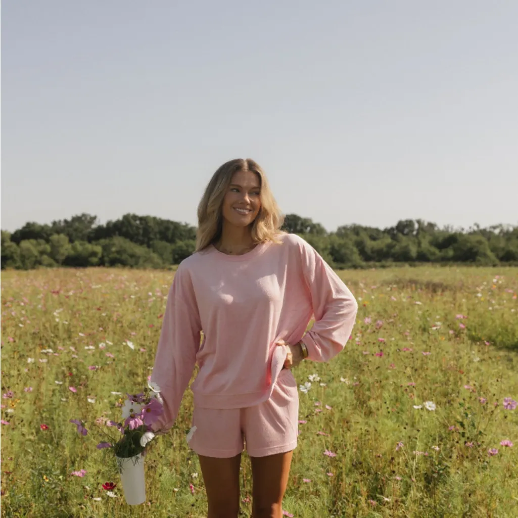 NWOT Starfit Terry Crewneck White Size M - Image 4