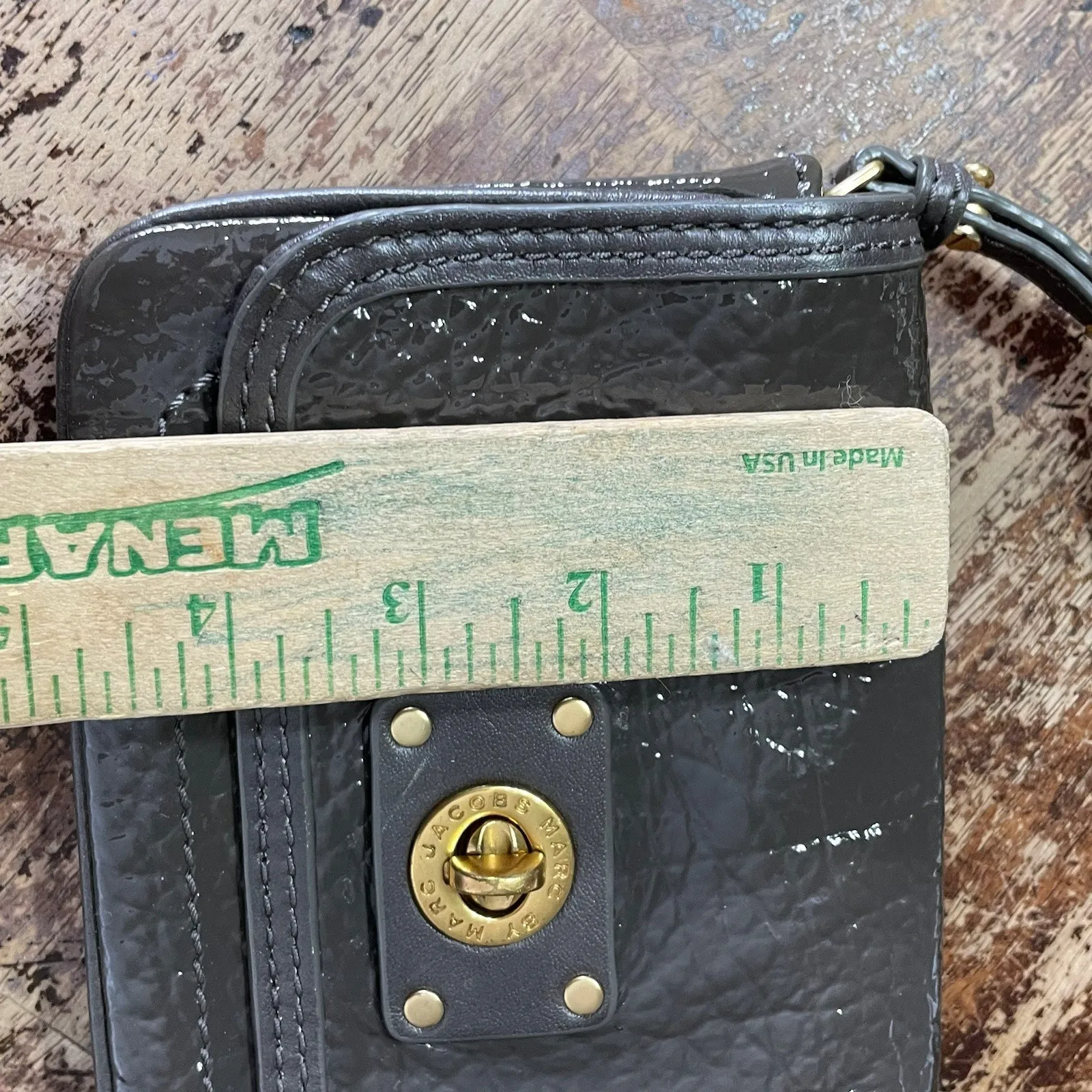 Marc By Marc Jacobs Women's Brown Crossbody Turn lock patent Leather Bag - Image 7