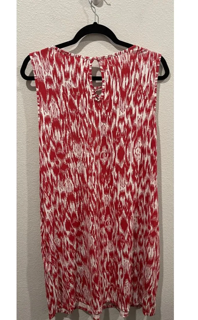 Anthropologie THML White Red Sleveless Mini Dress - Image 5