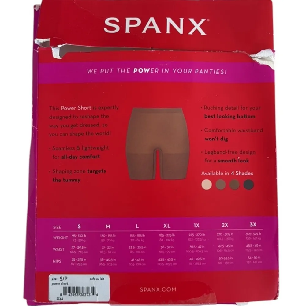 Like New SPANX Power Short Cafe au Lait Size Small - Image 4