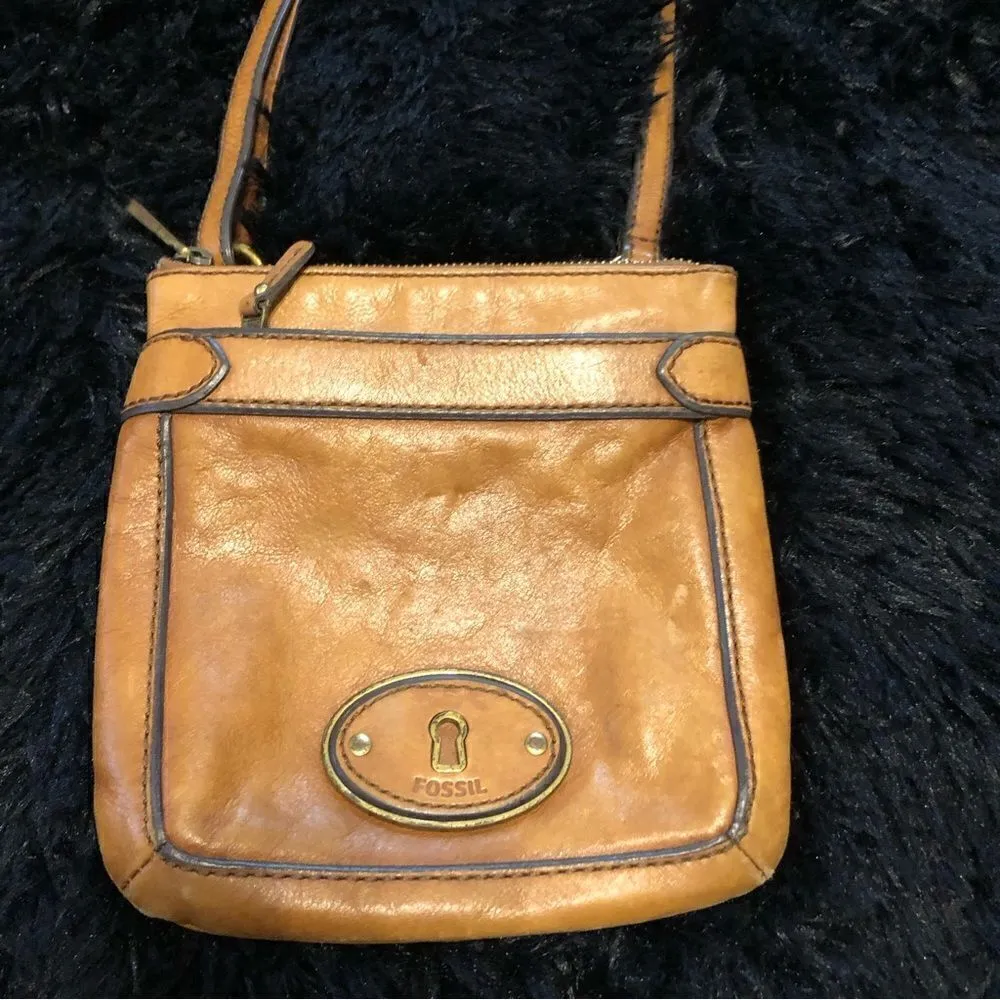 FOSSIL leather purse crossbody bag - Image 6