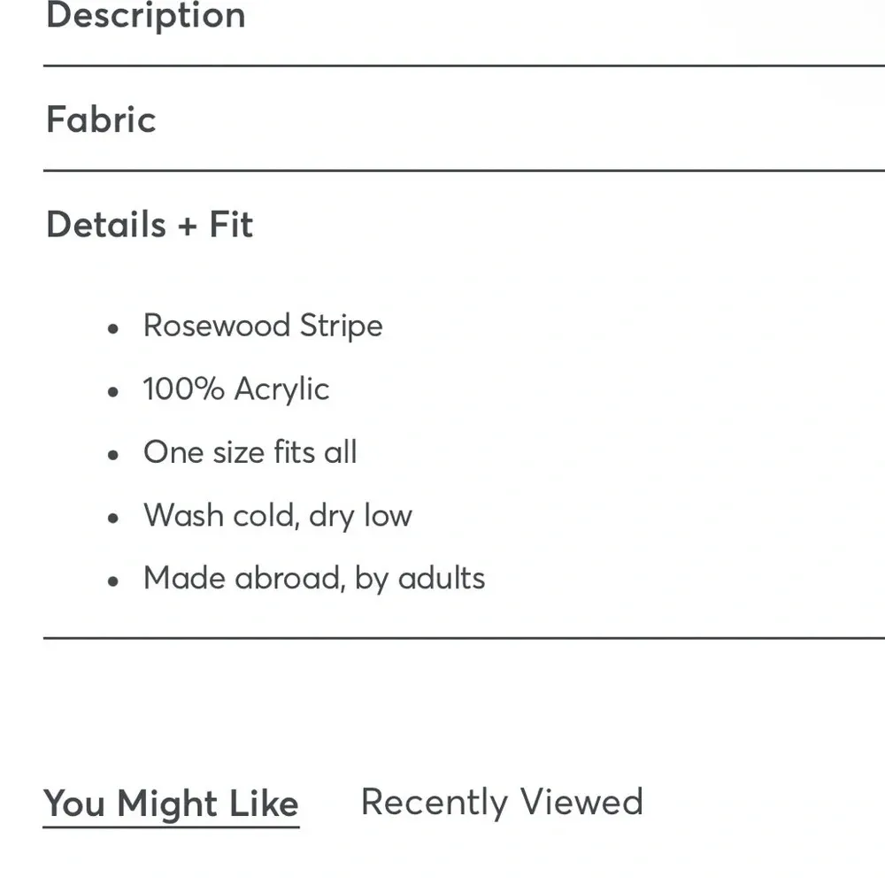 Marine Layer Levi Wrap Rosewood Stripe 100% Acrylic Poncho Wearable Blanket OS - Image 7