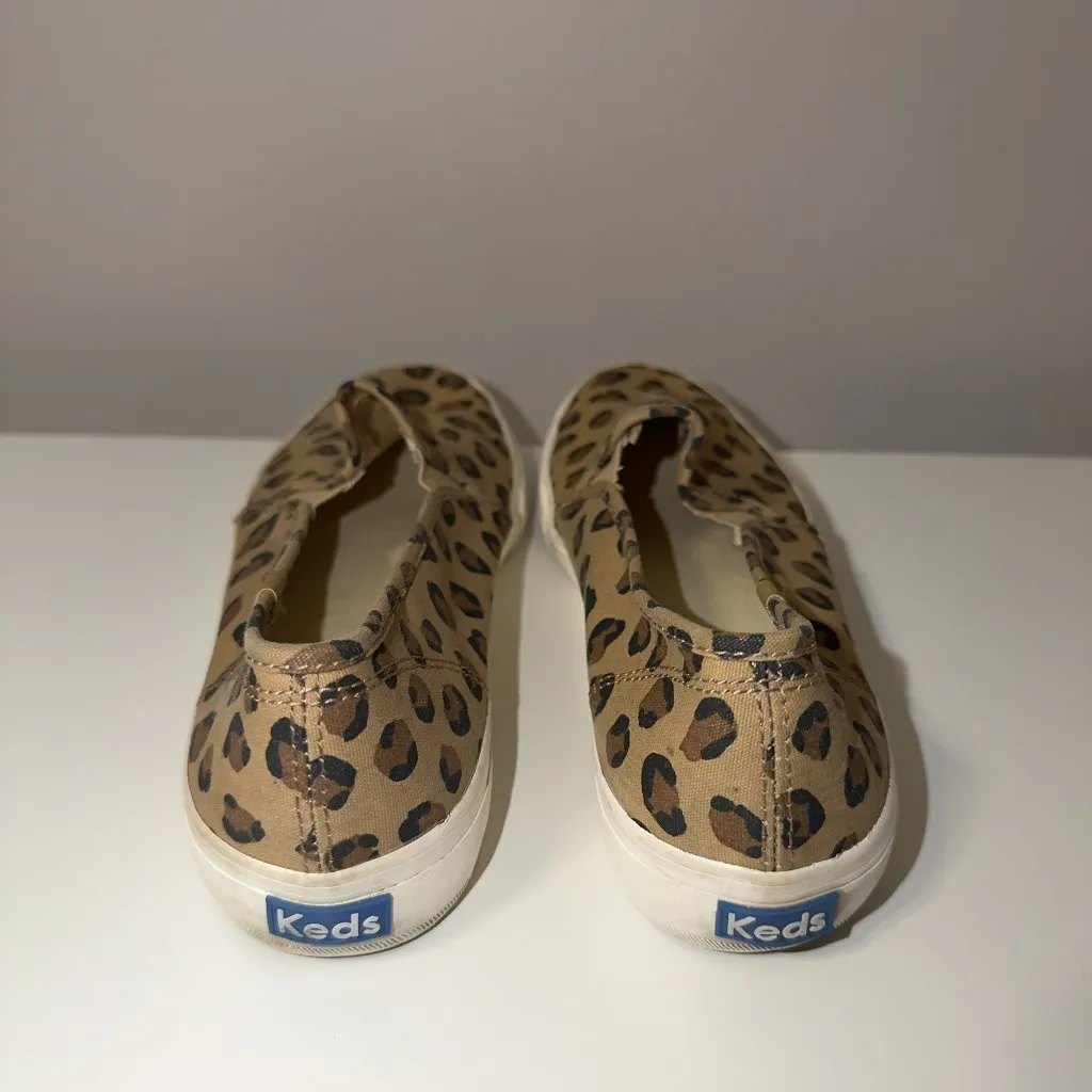Keds Leopard Print Slip On Sneakers Women’s Size 9.5 Casual Shoes - Image 5