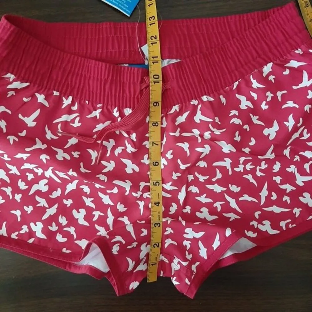 Firefly Swim Shorts Pockets Drawstring Fuchsia & White Seagulls Print Size M Pink Size M - Image 8
