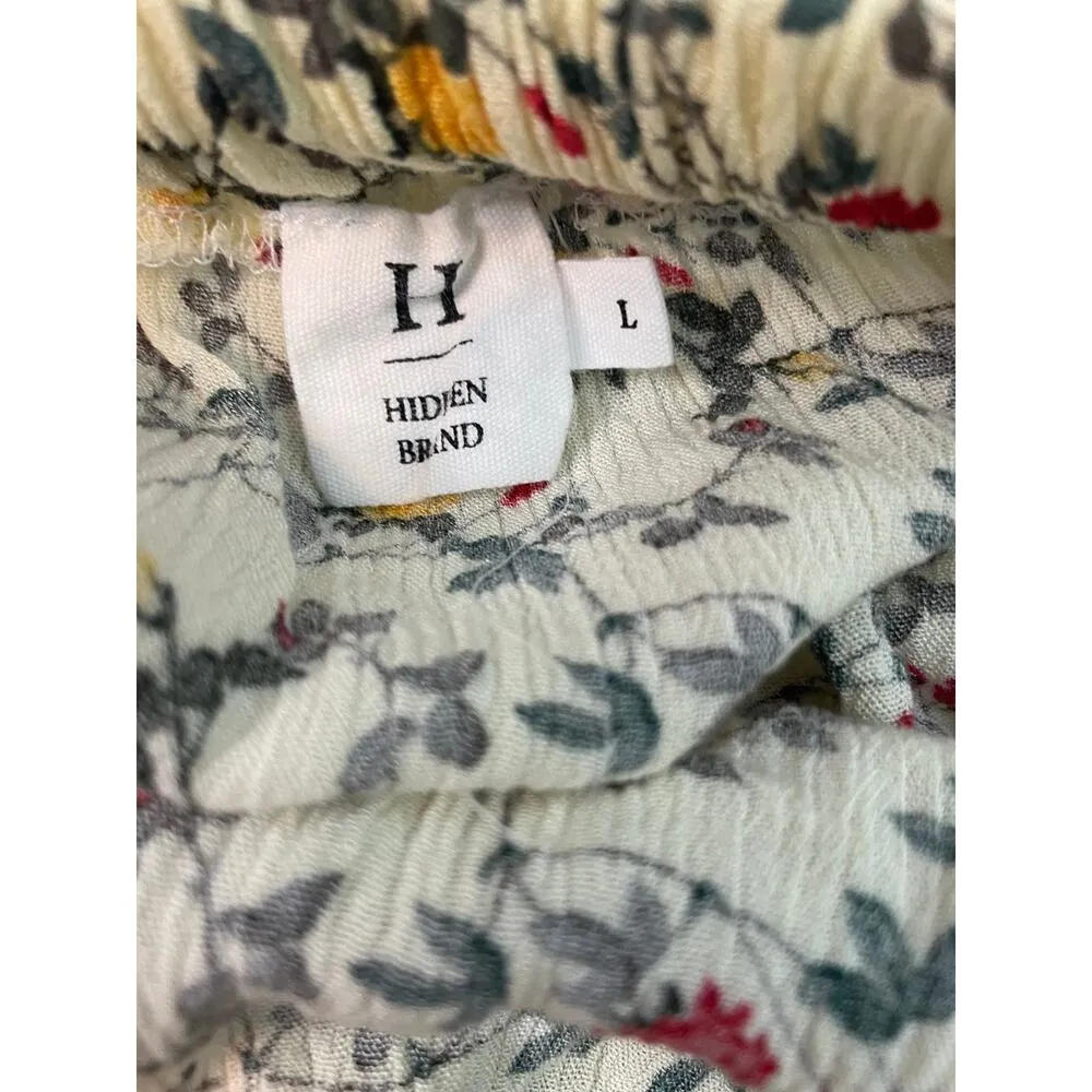 H Hidden Brand Floral Skirt Size Large Tiered Mini - Image 2