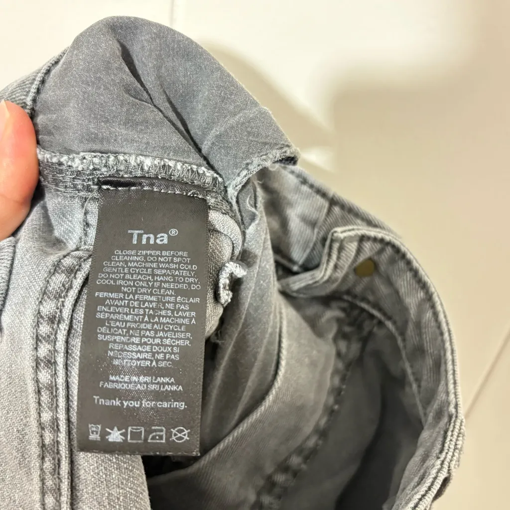 Aritzia TNA Greenwich Carpenter Gray Pants Size 8 - Image 8