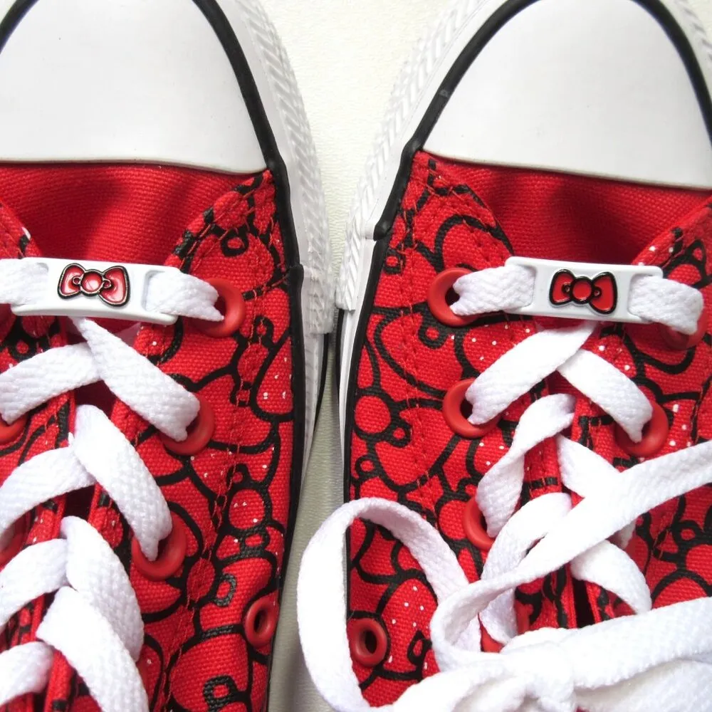 NWT Converse x Hello Kitty Chuck Taylor All Star Hi in Red Bows W 7 / M 5 - Image 5