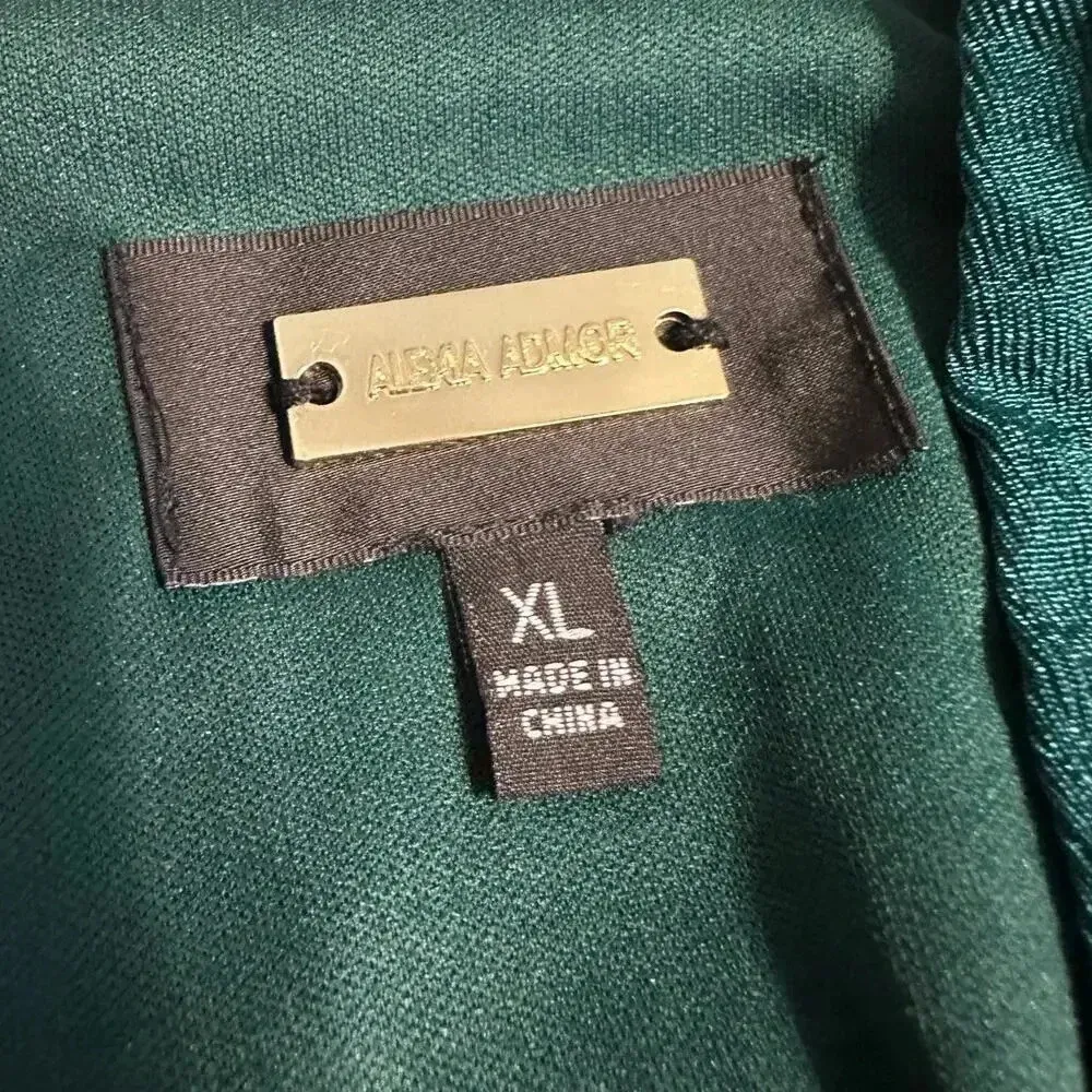 Alexia Admore Joey Jumpsuit Size XL Joggers Open Back Dressy Green Open Back - Image 6