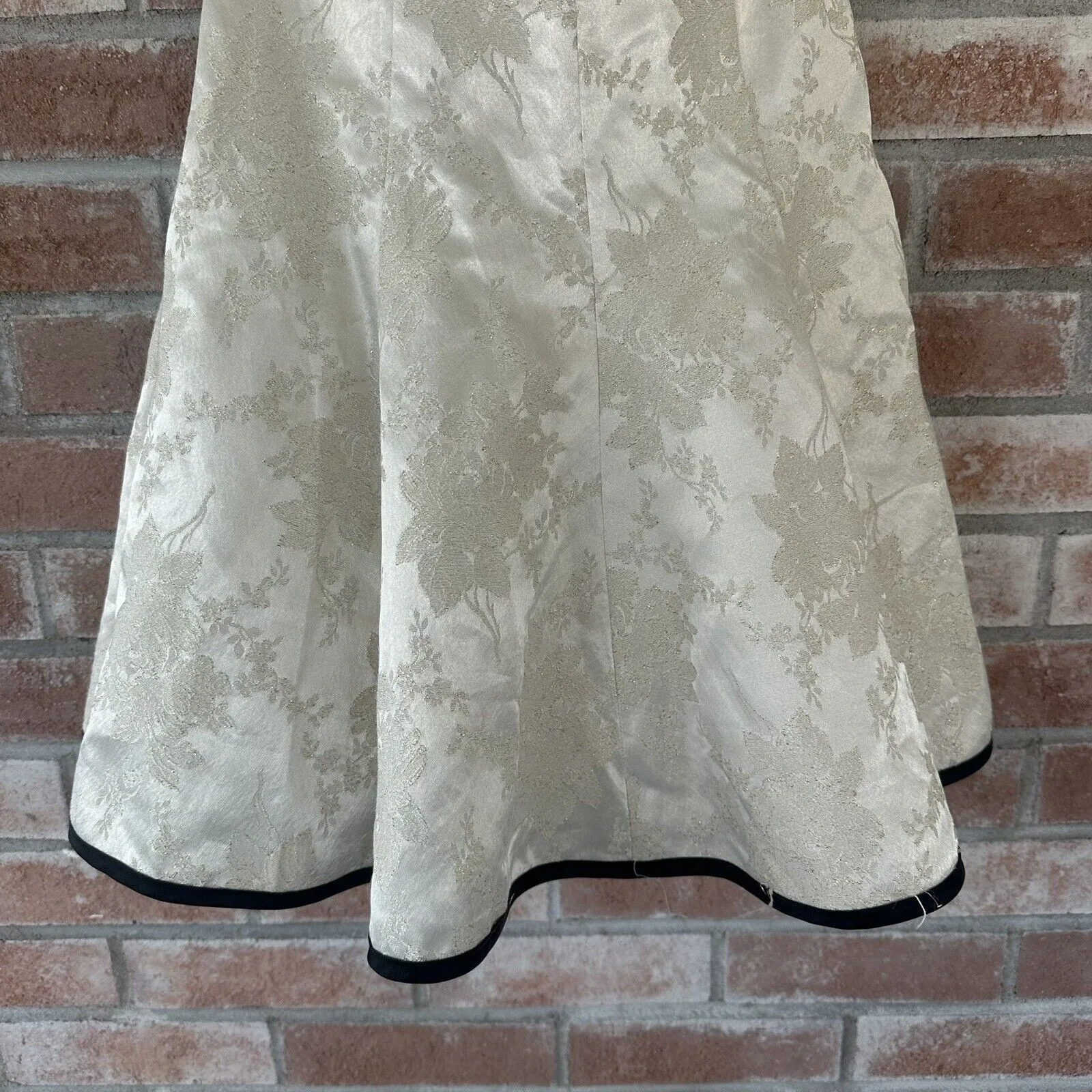 Vintage Jessica McClintock x Gunne Sax Y2K Bow Back Semi Formal Dress Size 1 - Image 4