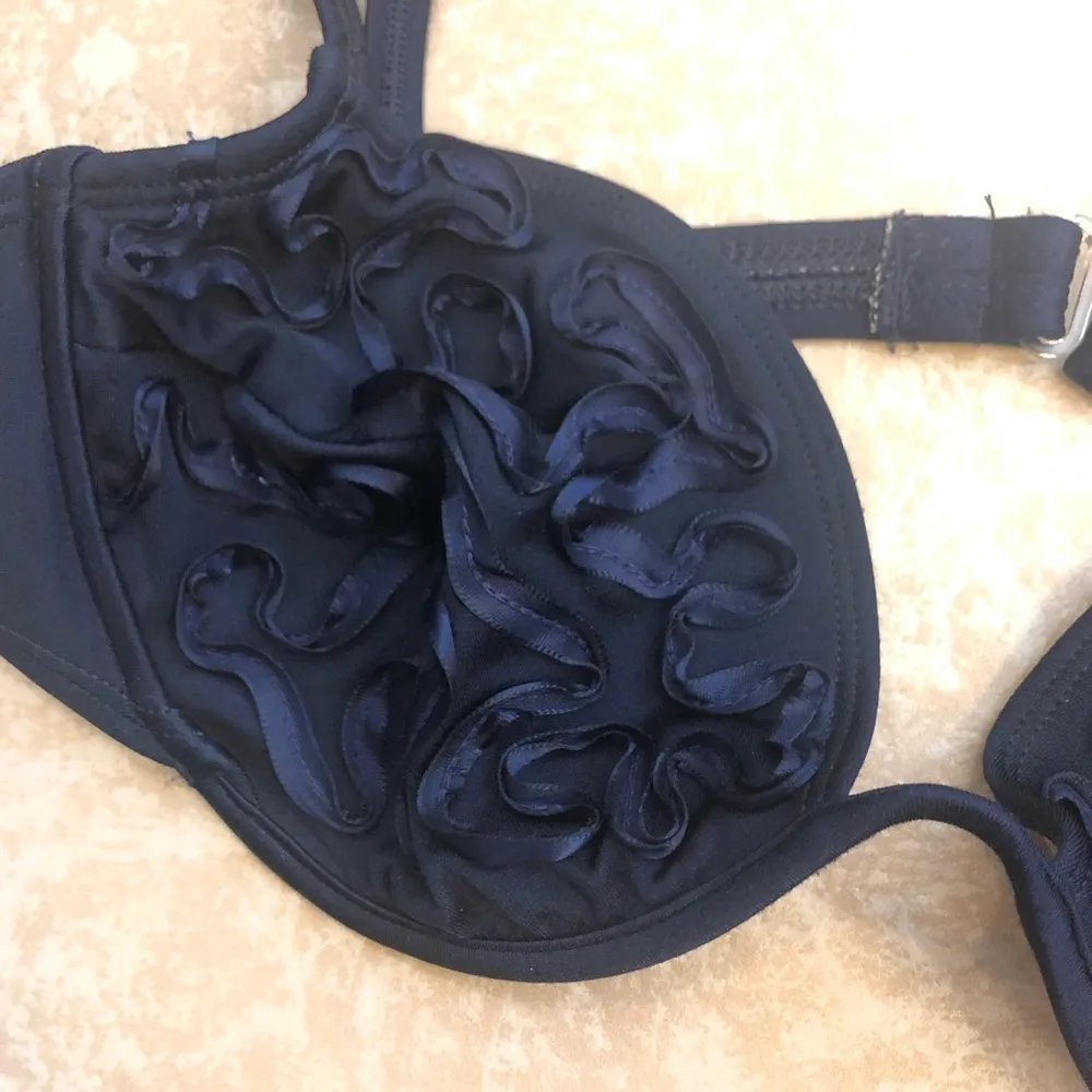 La Blanca soutache bikini top soft cup ,underwire, applique detail, B/C cup - Image 3