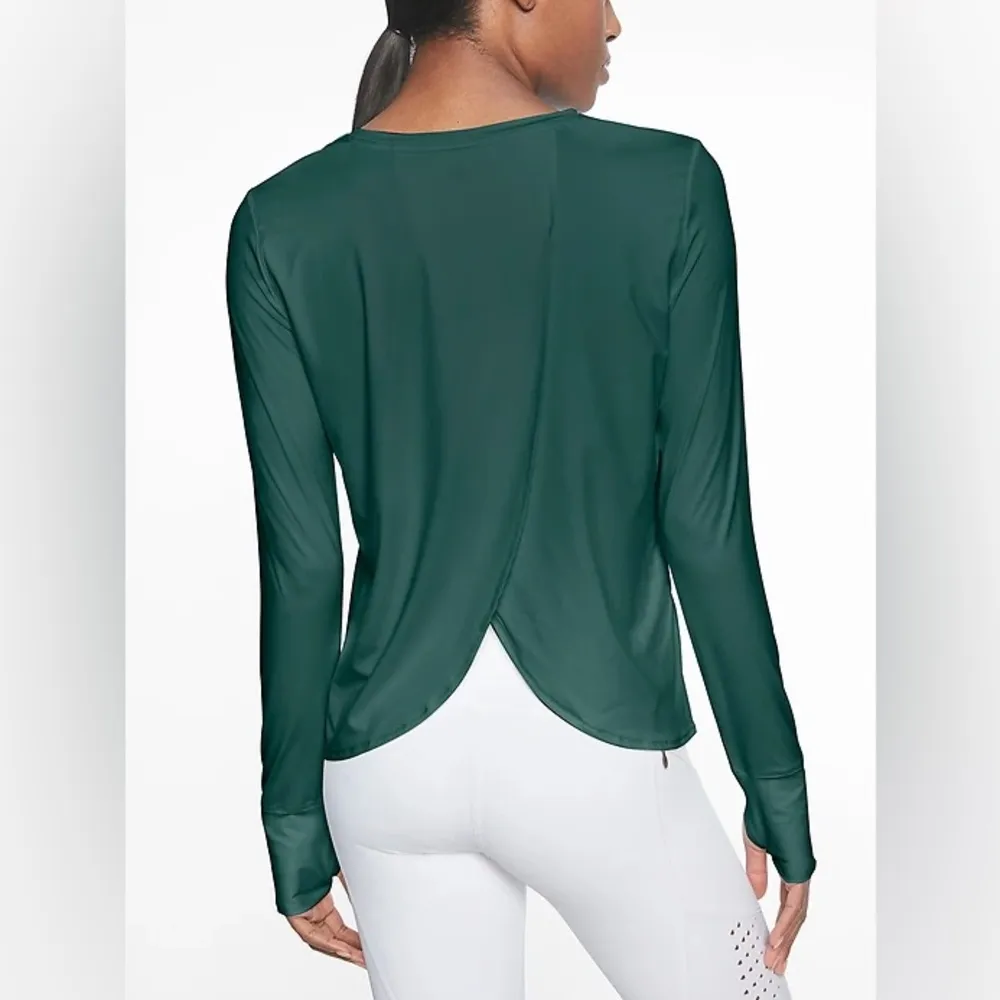 Athleta Sunlover UPF Tulip Back Long Sleeve Top Size Small - Image 8