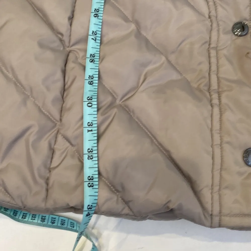 London Fog Collection Parka Hooded Zipper Snaps Puffer Jacket Down Sz PXL - Image 16