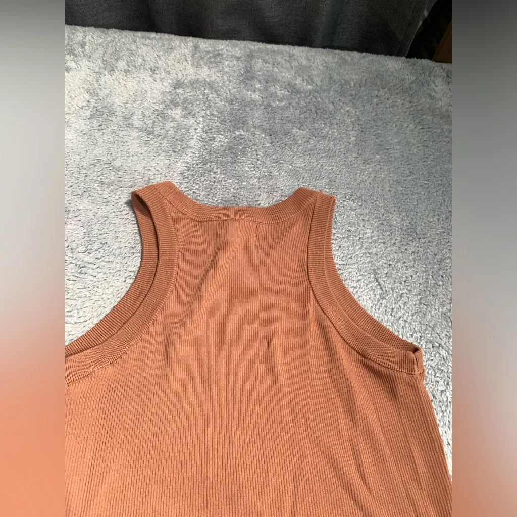 Miou muse Sleeveless Tan tank Top medium - Image 8