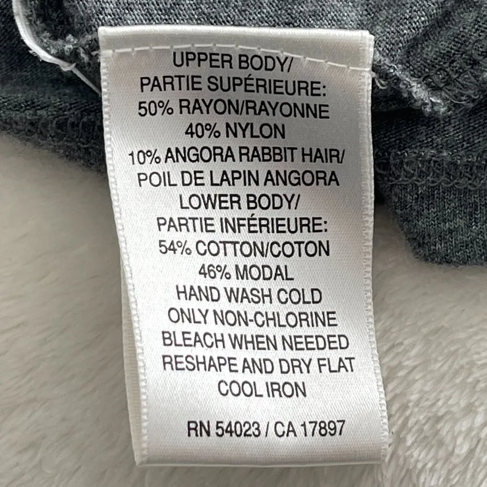 Old Navy Turtleneck Angora Modal Sweater Dress Womens XS Gray Sleeveless Pockets - Image 10