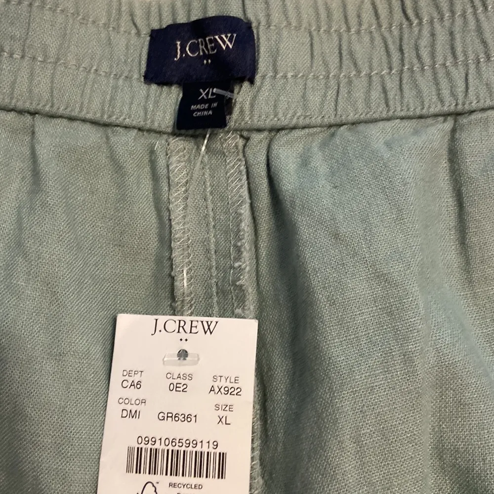 J.Crew Linen Shorts size XL brand new beautiful sage green color - Image 6