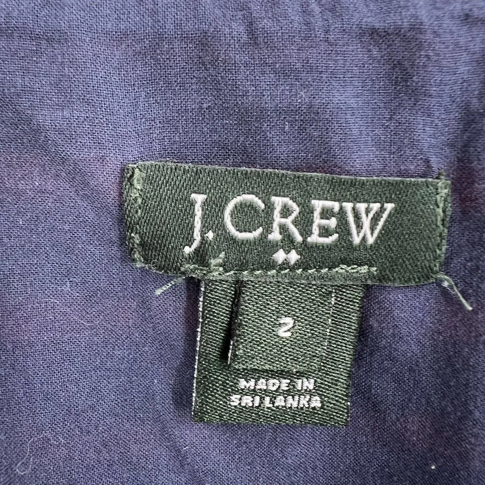 J Crew Red Blue Stripe Linen Blend Sleeveless Dress Size 2 - Image 4