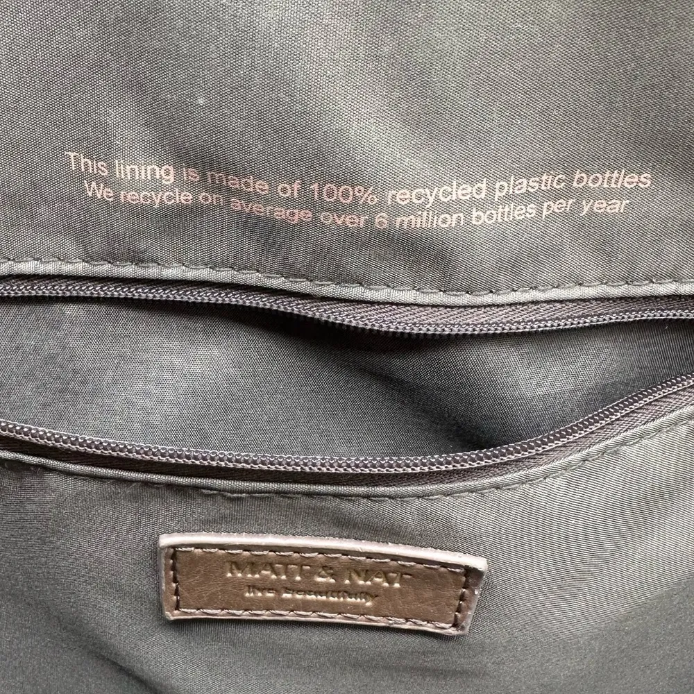 Matt & Nat Brown Dwell Satchel Crossbody Laptop Bag - Image 4